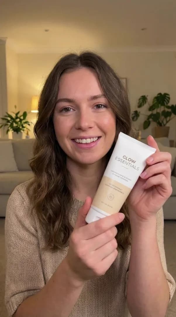 AI creator demonstrating product use in professional UGC content